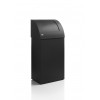Satino Black afvalbak, Staal zwart, 50 liter                   * HUFTERPROOF * 